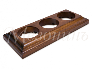 Рамка трехместная "Престиж" темный дуб, для наружного и внутреннего монтажа, ТМ "МезонинЪ" GE70708-2 GE70708-26