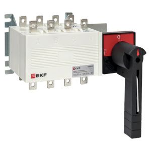 Рубильник-переключатель 100A 4P c рукояткой управления для прямой установки PowerSwitch EKF pscs-100-4