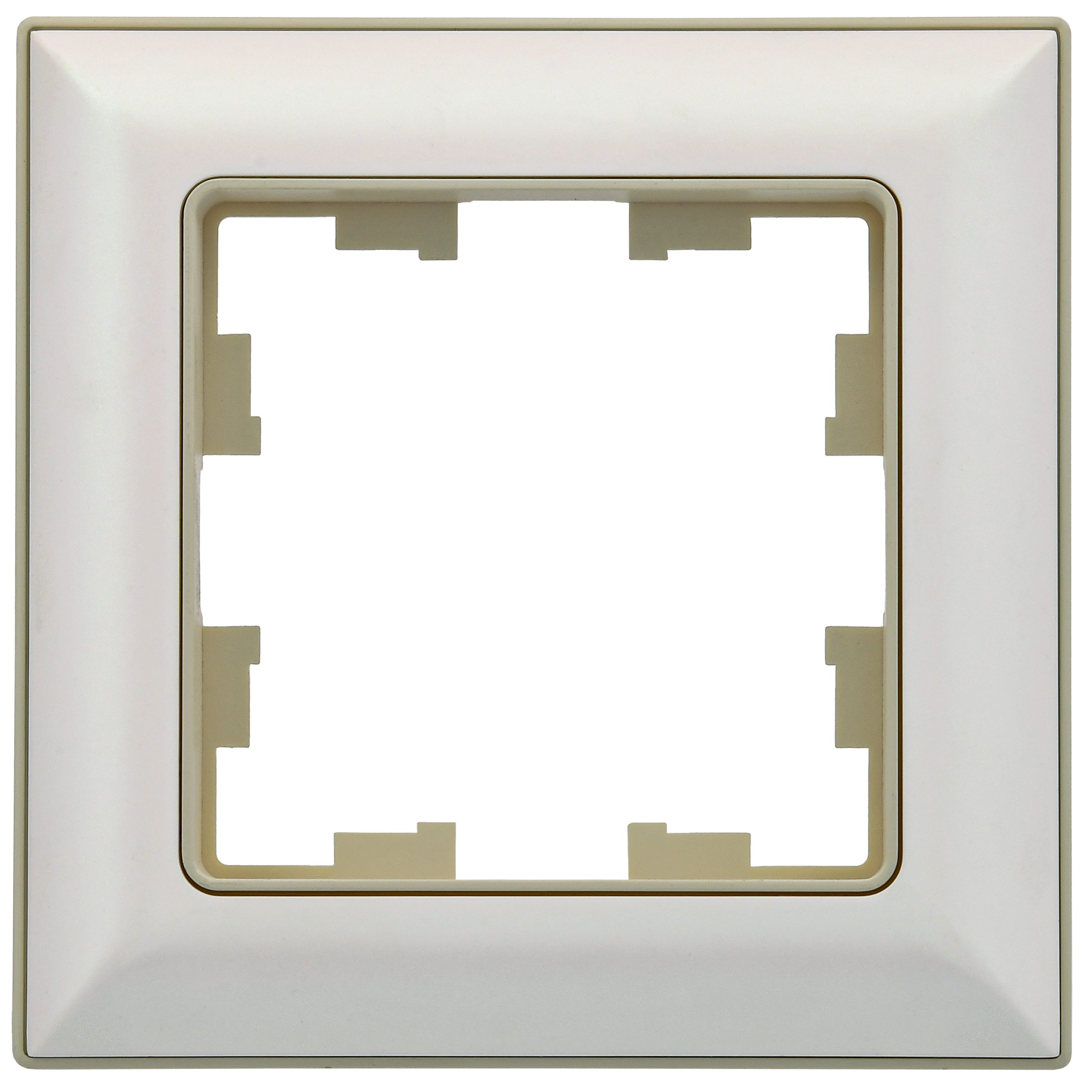 BRITE Рамка 1-местная РУ-1-Бр бежевый/жемчужный IEK - Фото 3