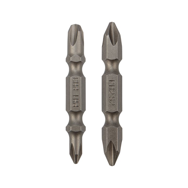 Мини-набор бит двусторонних PH2xPH2, PH1xPH3-50 мм (2 биты на блистере) Kranz KR-92-0452