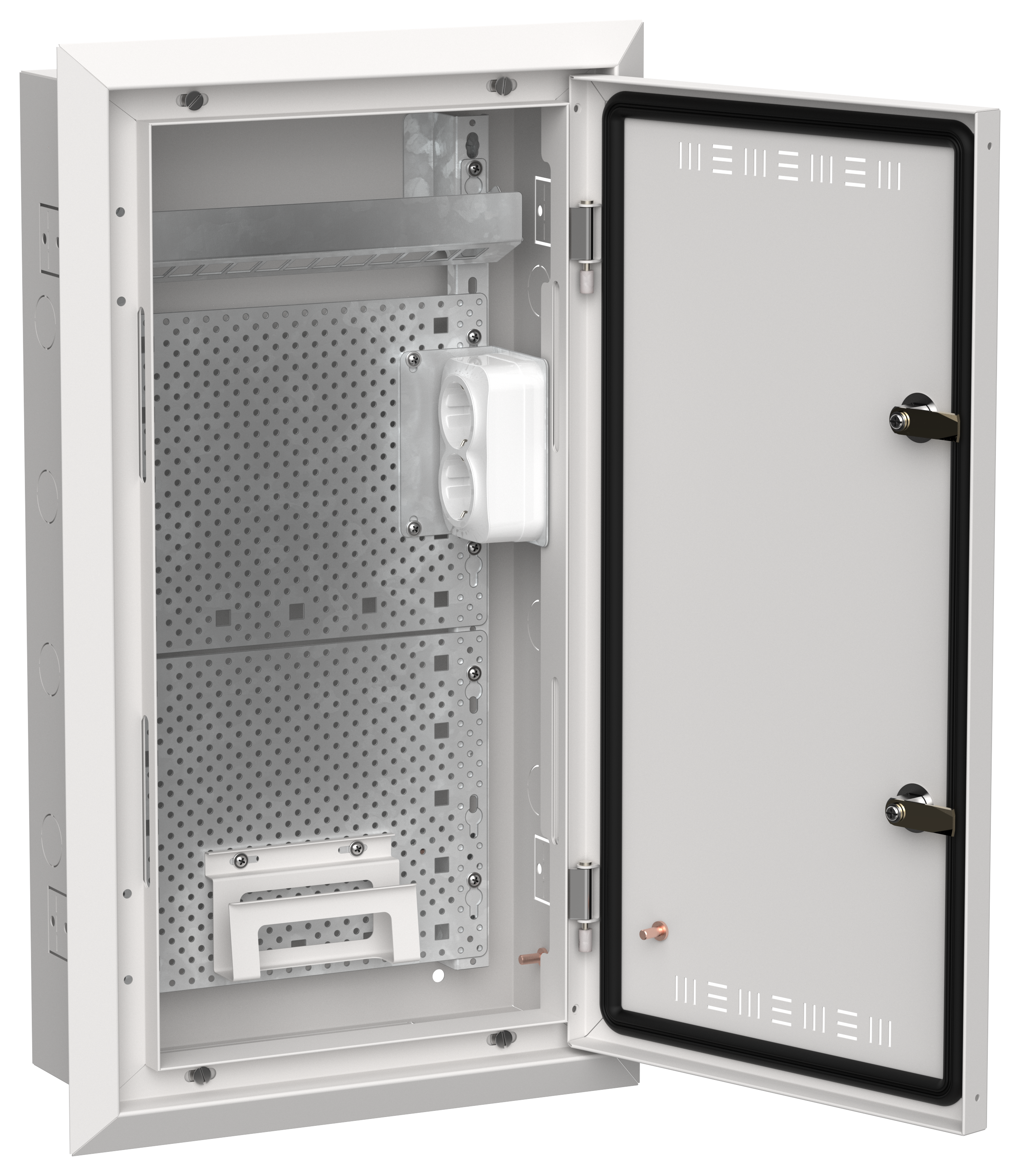 TITAN 5 Корпус мультимедиа ЩРв-36 (1х36) 630х365х130мм IP30 белый IEK TI5-51-V-036-30