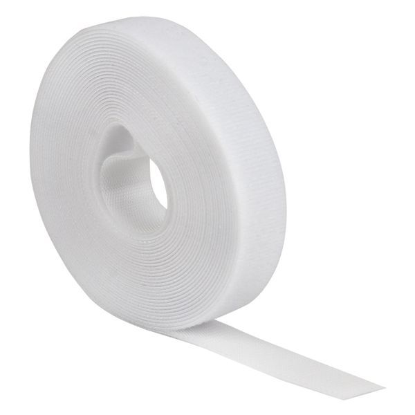 Хомут-липучка 20 мм (5м ролл) белый EKF hlft-2-w