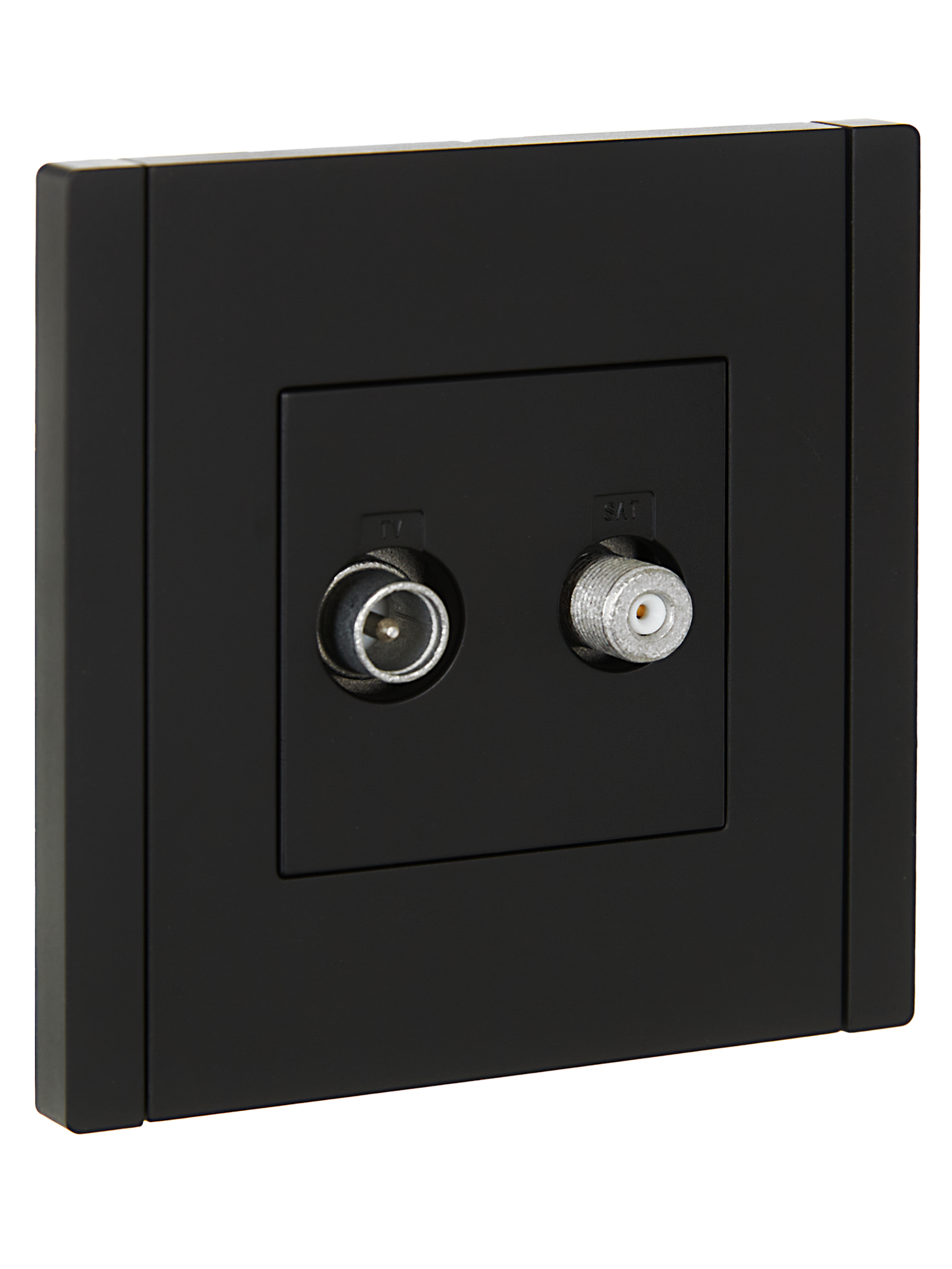 FORTE&PIANO Розетка двойная TV+SAT FP138 черный IEK FP-AF20-O-K02