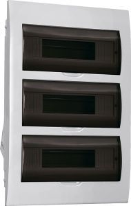 Корпус пластиковый ЩРВ-П-36 черная прозрачная дверь IP41 GENERICA MKP12-V-36-41-G