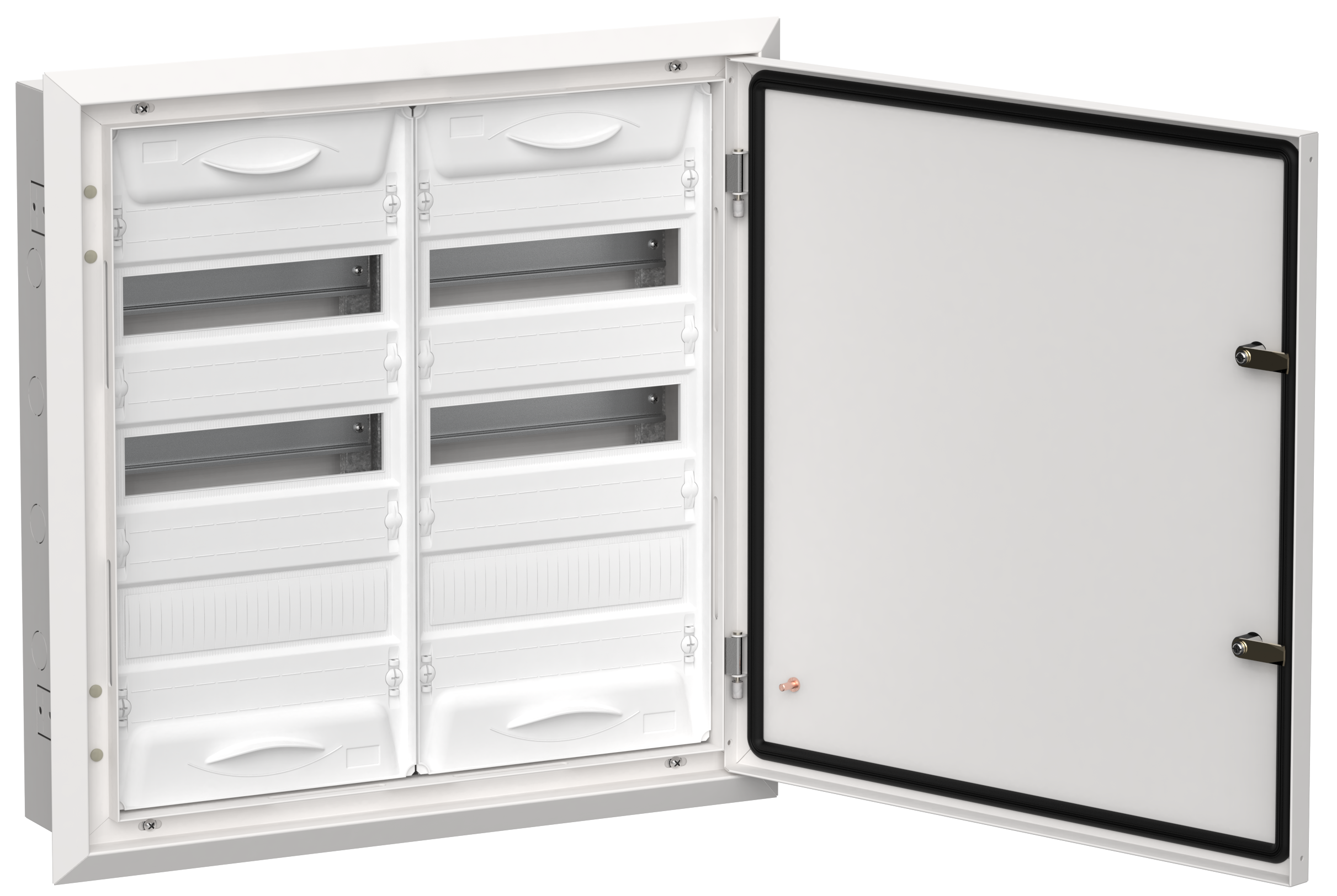 TITAN 5 Корпус металлический ЩРв-72 (2х36) 630х625х130мм IP31 белый (одна дверь) IEK TI5-50-V-2X036-31
