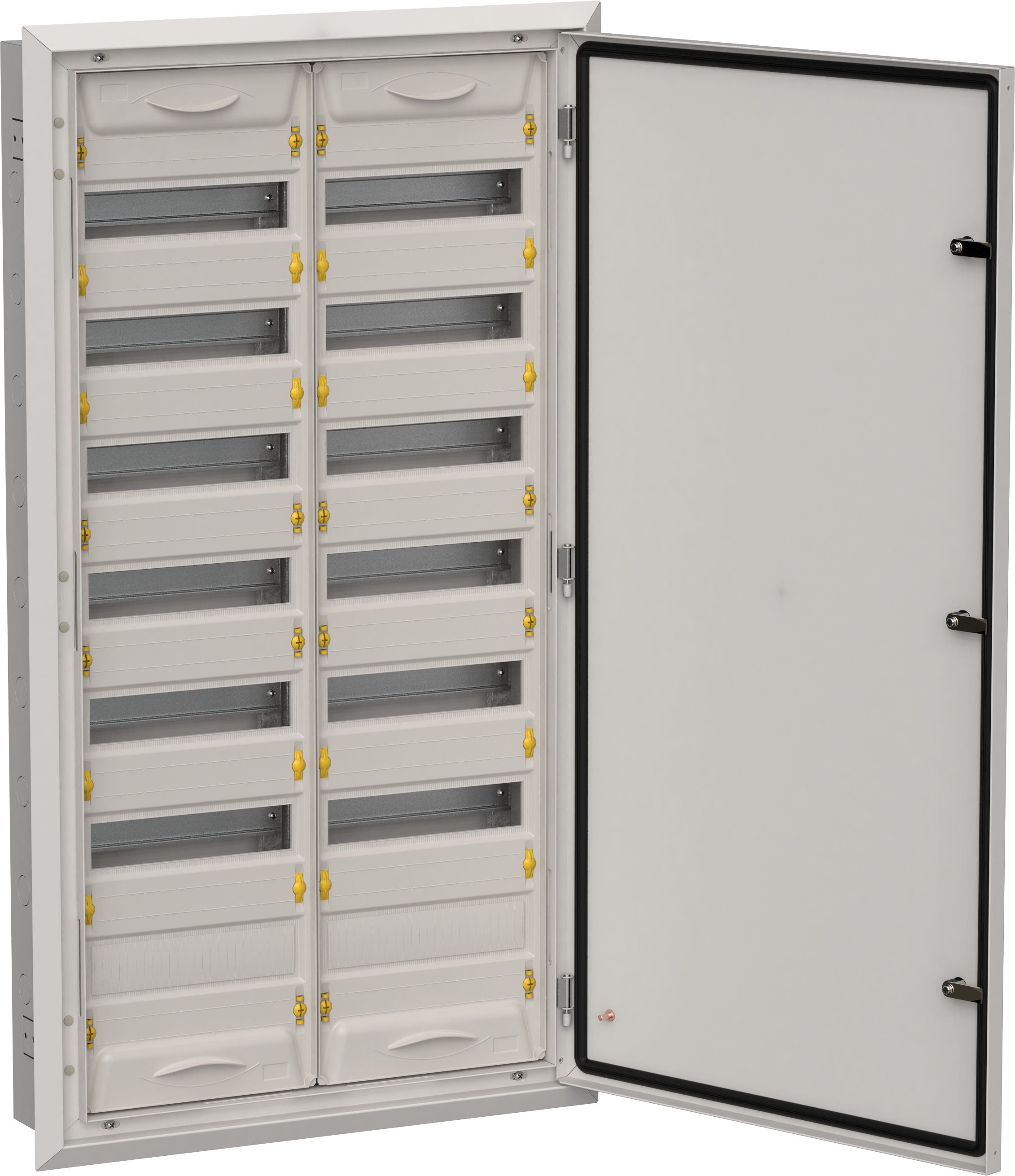 TITAN 5 Корпус металлический ЩРв-168 (2х84) 1130х625х130мм IP31 серый (одна дверь) IEK