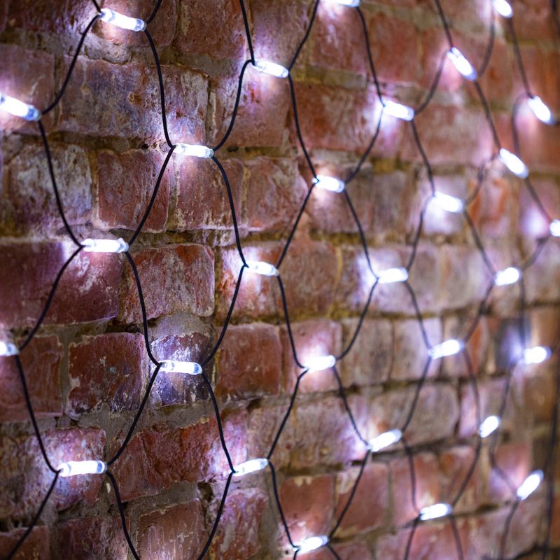 Гирлянда светодиодная Сеть 2x3м 432 LED БЕЛЫЙ черный каучук IP67 постоянное свечение 230В блок в комплекте NEON-NIGHT - Фото 2