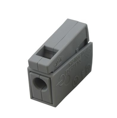 224-101 Клемма для осветительного оборудования  (1,0-2,5)/(0,5-2,5) мм², серая (100 шт./уп.) WAGO 07-5111