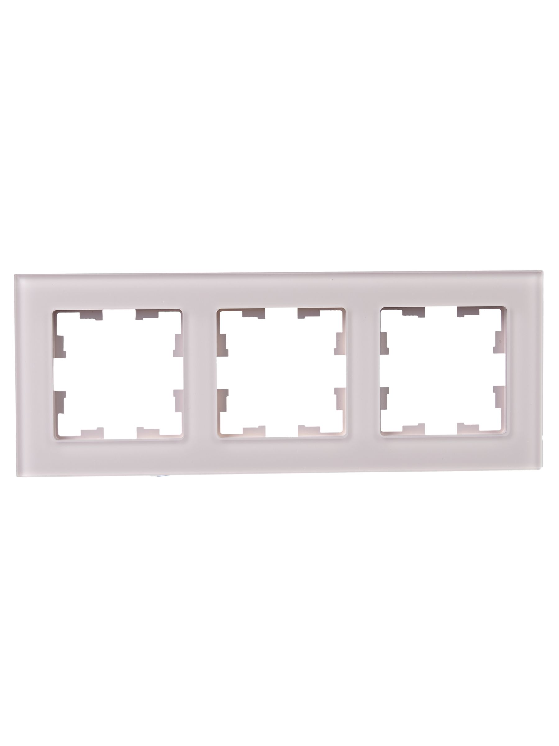 BRITE Рамка 3-местная РУ-3-2-Бр стекло розовый матовый IEK - Фото 4