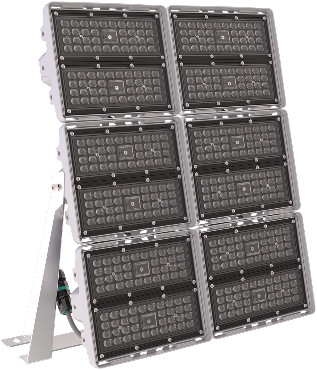 Светильник L-pixel 6/banner/300/Г30/750(R5)/05/MT-KM/I1-C6/220AC IP66 RAL7035 LEDEL PX300-21516-123-182