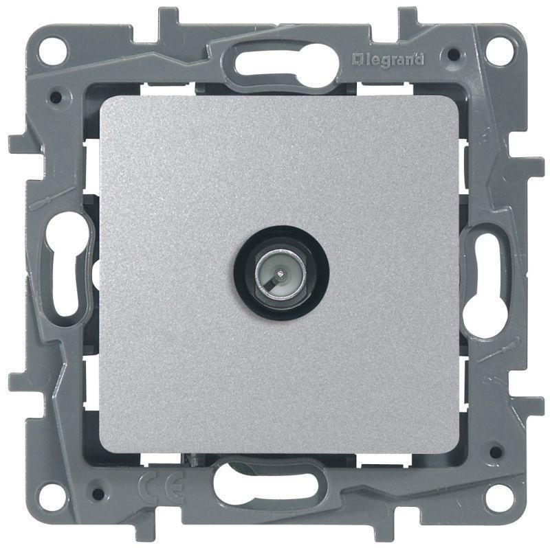 ETIKA Розетка TV тип звезда алюминий