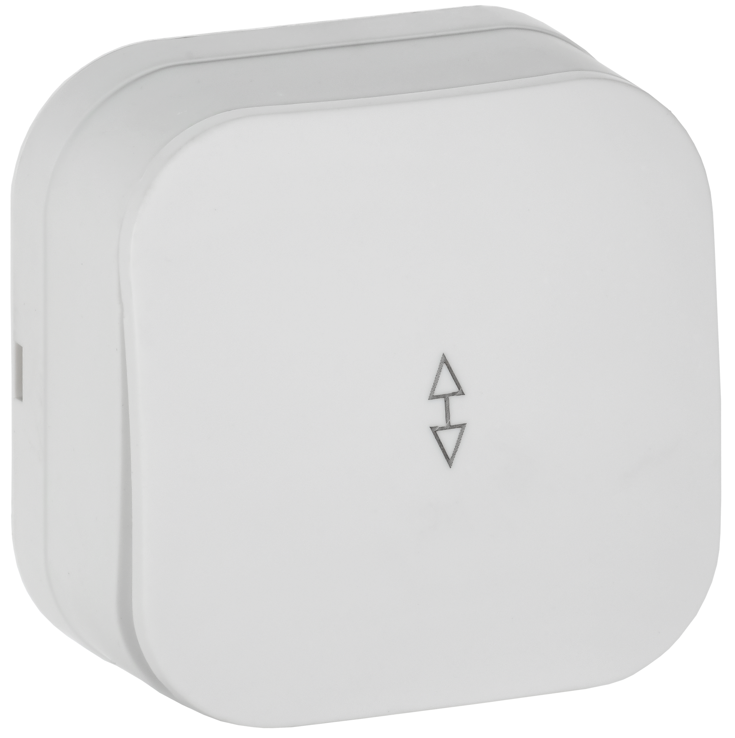 GLORY Выключатель 1-клавишный для открытой установки проходной 10А ВСп10-1-0-ХБм белый матовый IEK EVH12-K01M-10