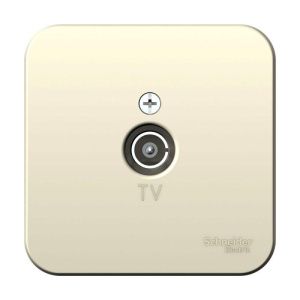 Розетка телевизионная TV ОП Blanca коннектор с изолир. пластиной молочн. SE BLNTA000012 1210526