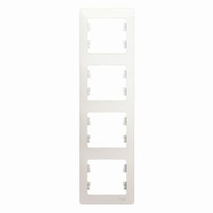 Рамка 4-м Glossa вертикал. перламутр SE GSL000608 1180374