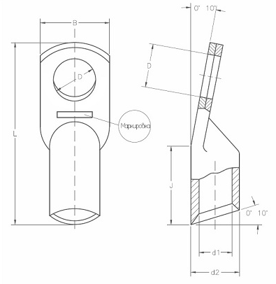 Наконечник медный Т   2,5 -5-2,6 ЗЭТАРУС - Фото 5