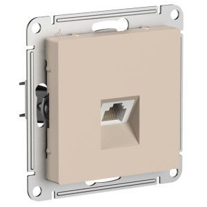 Розетка компьютерная AtlasDesign RJ45 кат. 5Е механизм песочн. SE ATN001283 1712780