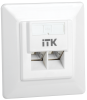 ITK Внутренняя информационная розетка RJ45 кат.5E FTP 2 порта CS2-1C5EF-2-1