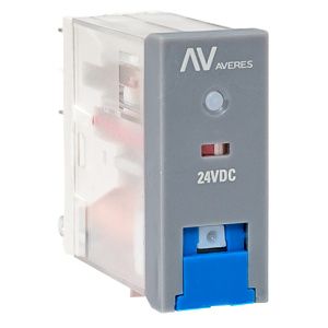 Реле промежуточное с кнопкой и мех. Индикацией RPAt 22/2 8A 24В DC EKF rpat-22-2-24DC