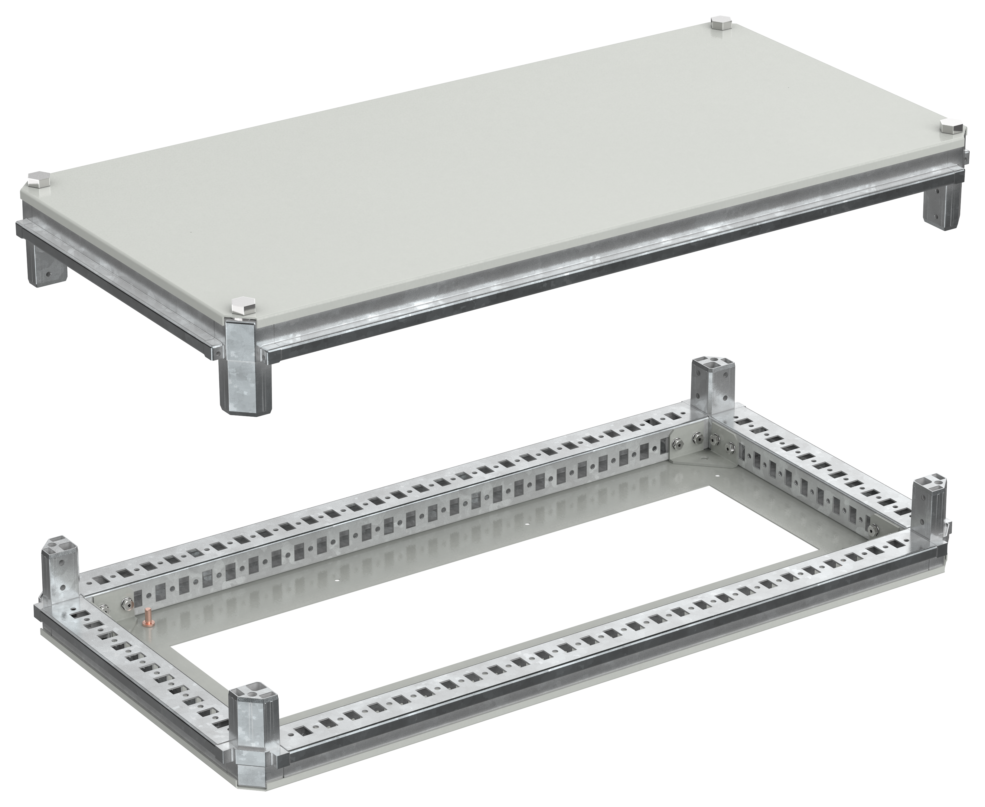 FORMAT Крыша и основание (под фланец) 400х800мм IEK FO-00-KOF-040-080
