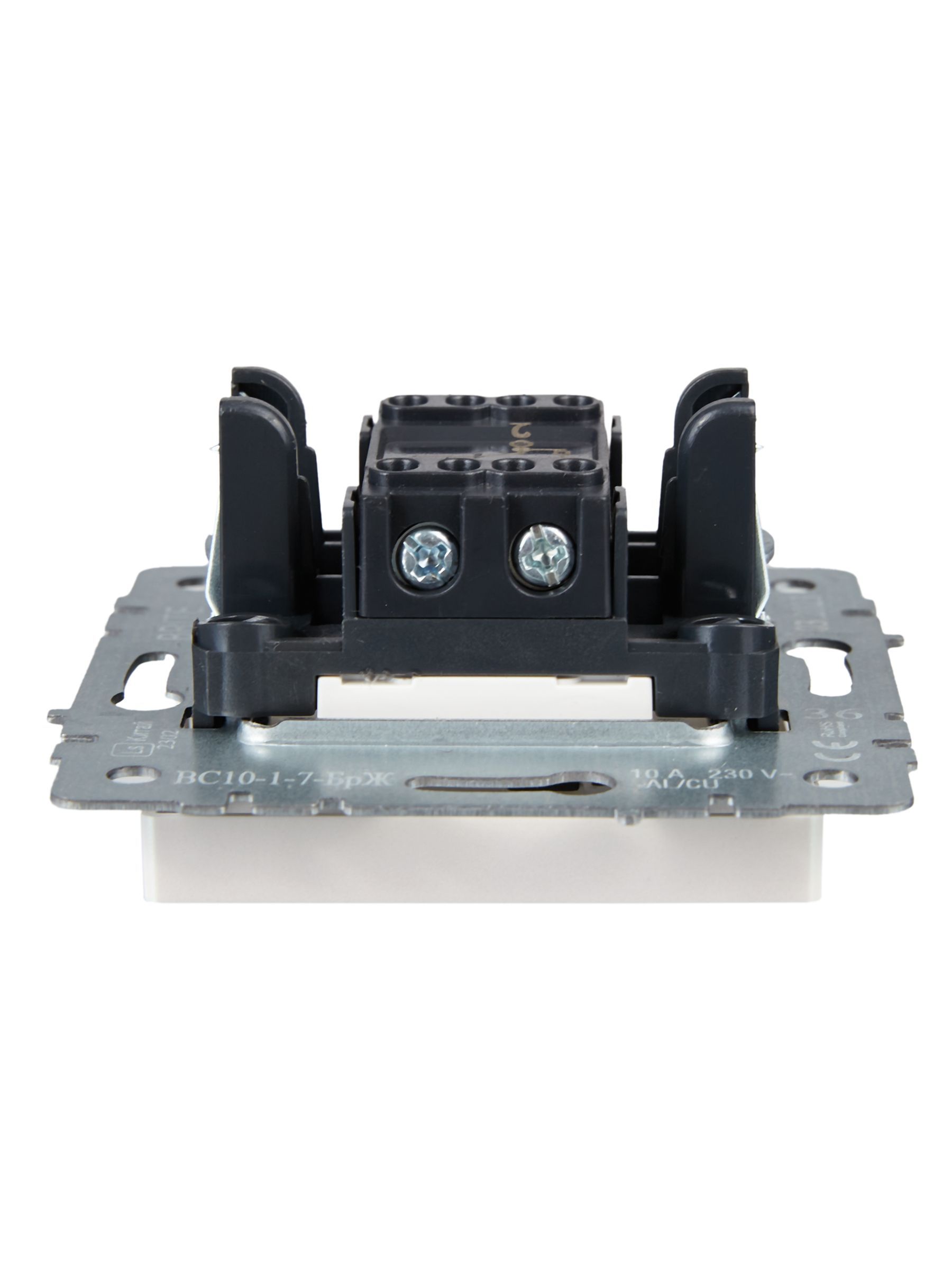 BRITE Выключатель 1-клавишный проходной с индикацией 10А ВС10-1-7-БрЖ жемчуг IEK - Фото 7