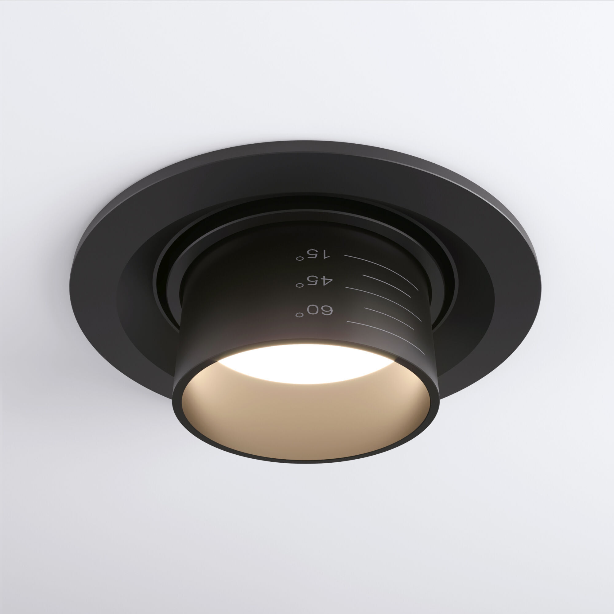 Светильник светодиодный встраиваемый с регулировкой угла освещения 9920 LED 15W 4200K черный Elektro - Фото 2
