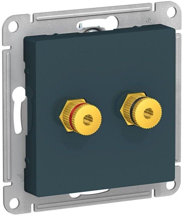 Розетка аудио 2-м AtlasDesign изумруд SE ATN000887