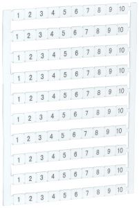 Маркеры для КВИ-4/16мм2 с нумерацией №№ 1-10 IEK YZN30M-004-K00-10