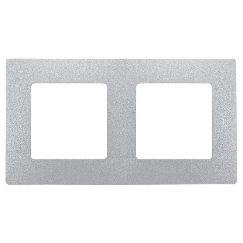 ETIKA Рамка 2-местная алюминий