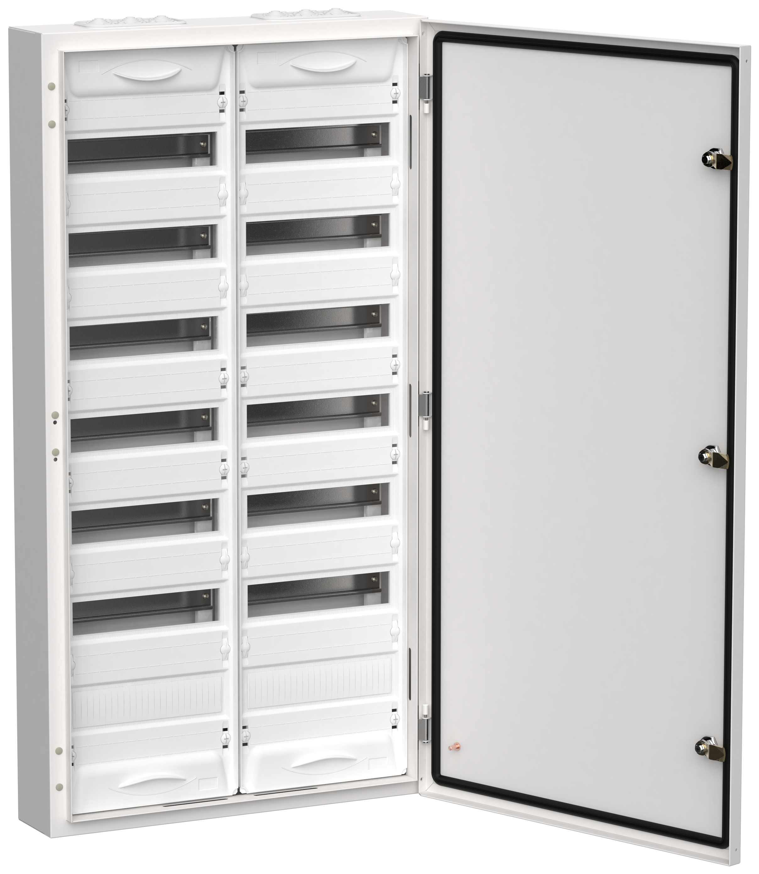 TITAN 5 Корпус металлический ЩРн-168 (2х84) 1085х570х140мм IP54 белый (одна дверь) IEK