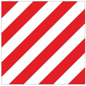 Знак металл "Негабаритное место" (300x300) EKF zn-1-01