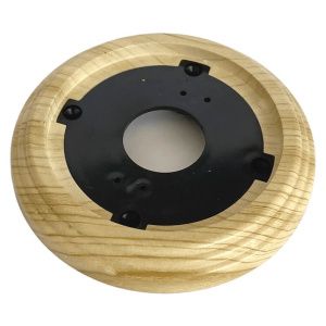 Рамка одноместная пластиковая, D 92x14 мм, цвет - сосна, серия УСАДЬБА, ТМ "МезонинЪ" GE30701-11 GE30701-11