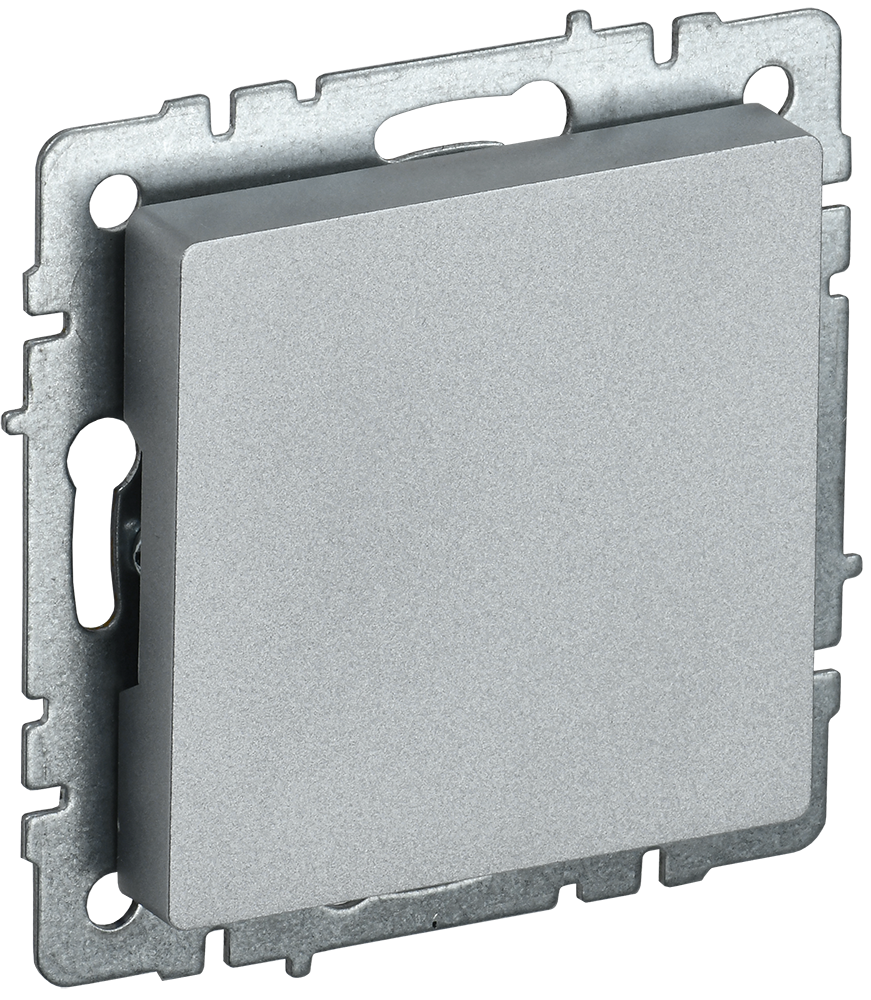 BRITE Заглушка с суппортом МЗ10-БрА алюминий IEK BR-PL10-K47