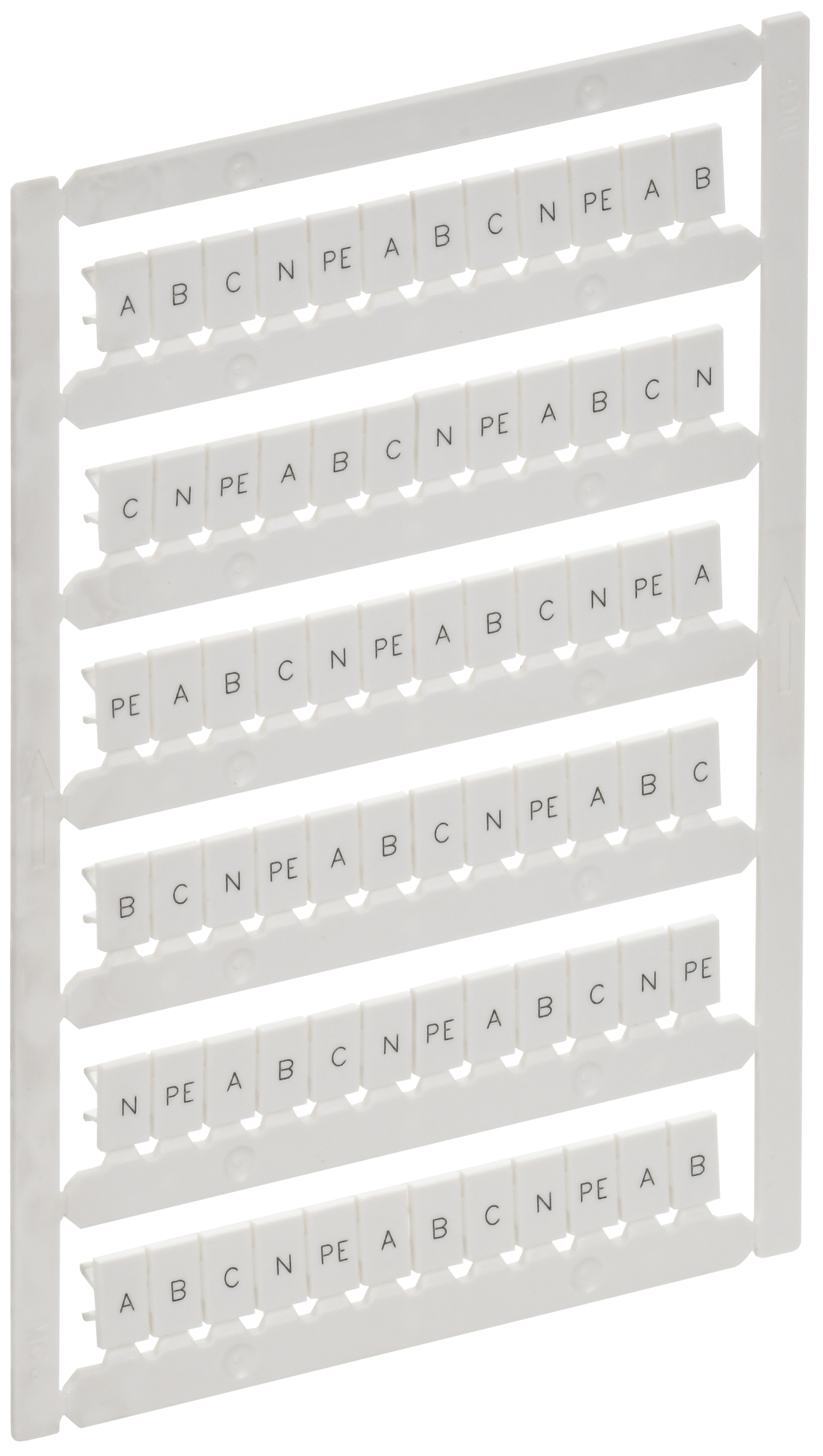 ARMAFIX Маркер для CTS/CP 4мм2 с символами "A; B; C; N; PE" IEK AF-CT10D-M-004-21
