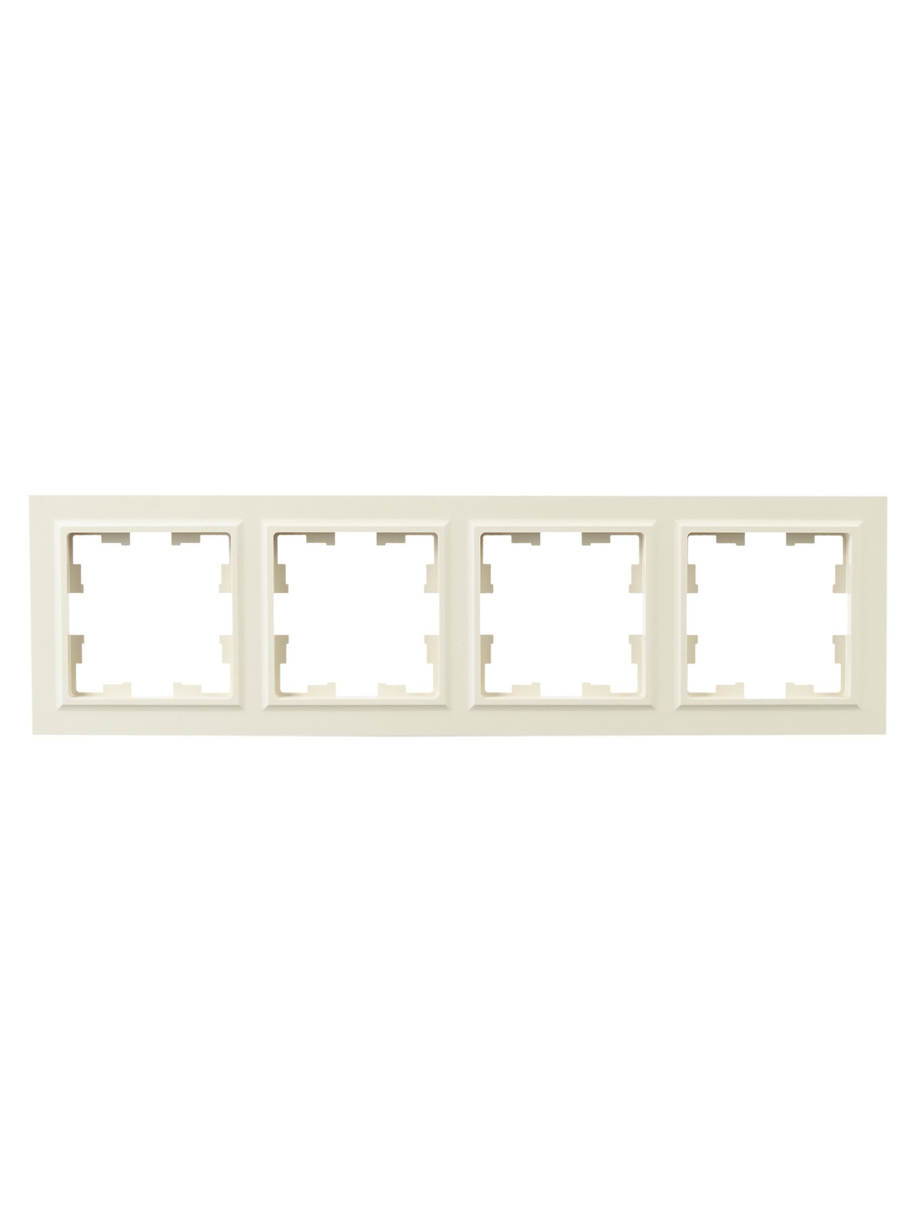 BRITE Рамка 4-местная РУ-4-БрКр бежевый IEK - Фото 2