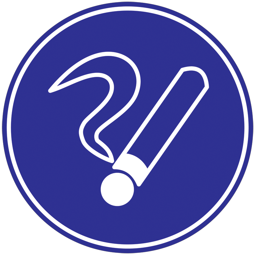 Самоклеящаяся этикетка Ф180мм "Курить здесь" IEK YPC40-KURIT-1-010