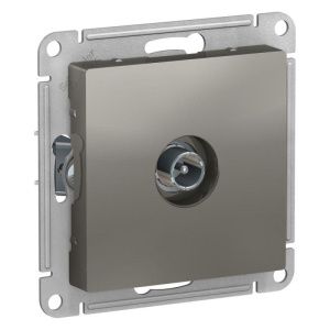 Розетка телевизионная проходная TV AtlasDesign 4дБ механизм сталь SchE ATN000992 1240517