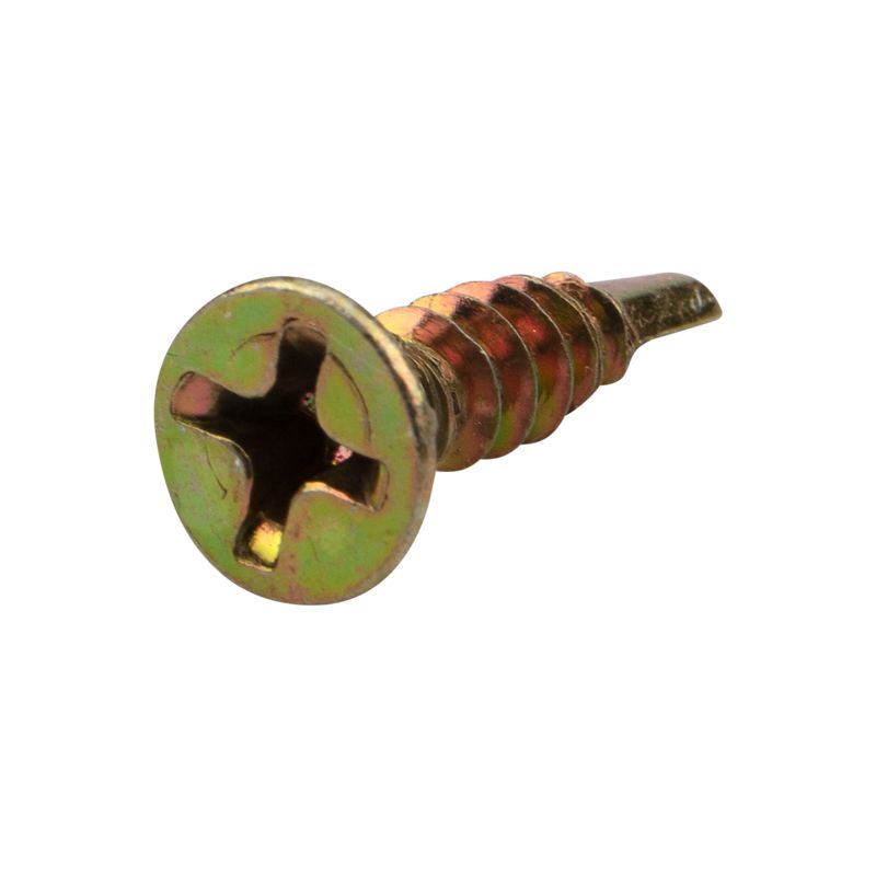 Саморез оконный KRANZ сверло, 3.9х16, желтый цинк, короб (1000 шт./уп.) KR-01-3722-002