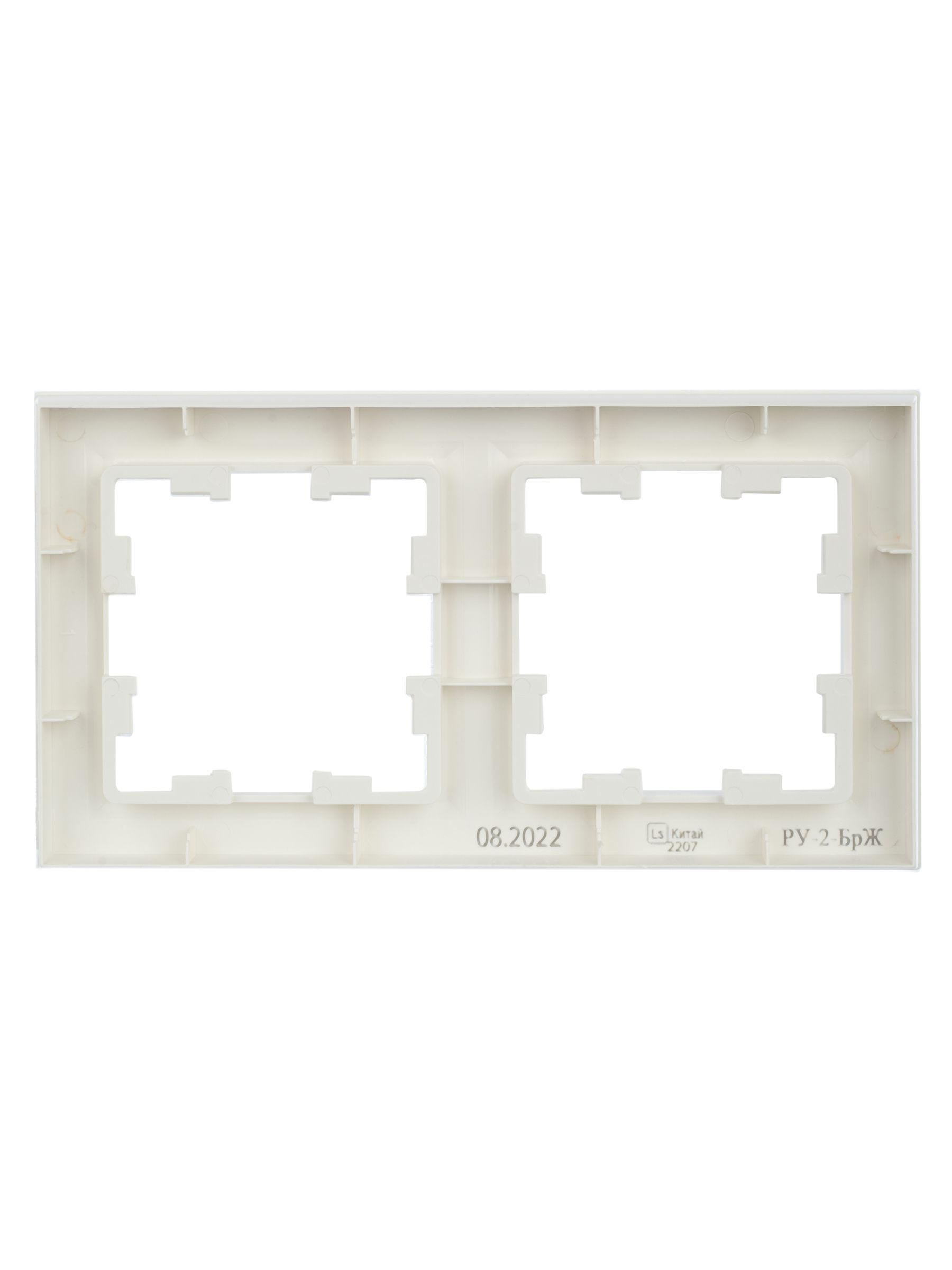 BRITE Рамка 2-местная РУ-2-БрЖ жемчуг IEK - Фото 3