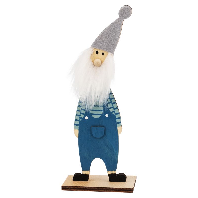 Деревянная фигурка Гномик-бородач 7x4,5x18 см NEON-NIGHT 504-008