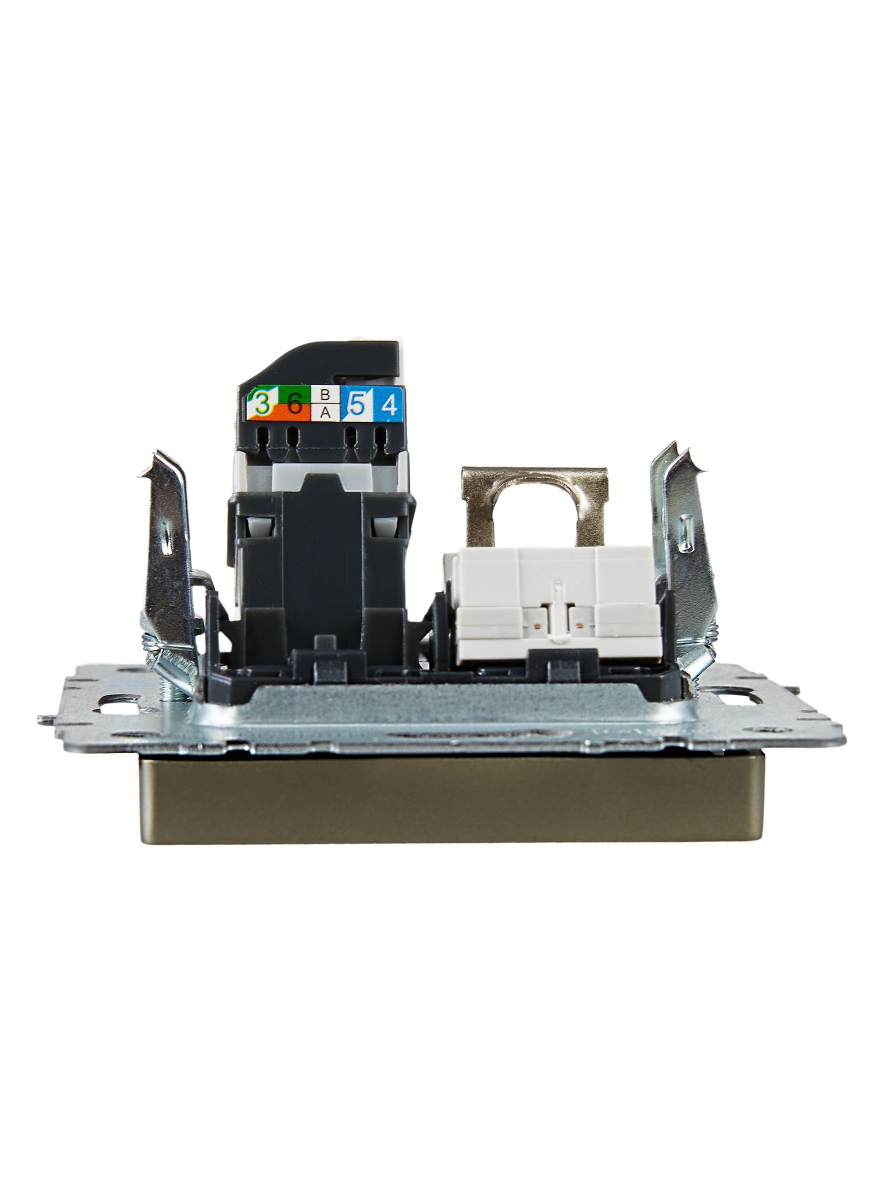 BRITE Розетка двойная RJ11+RJ45 кат.5E РК/Т12-БрШ шампань IEK - Фото 6