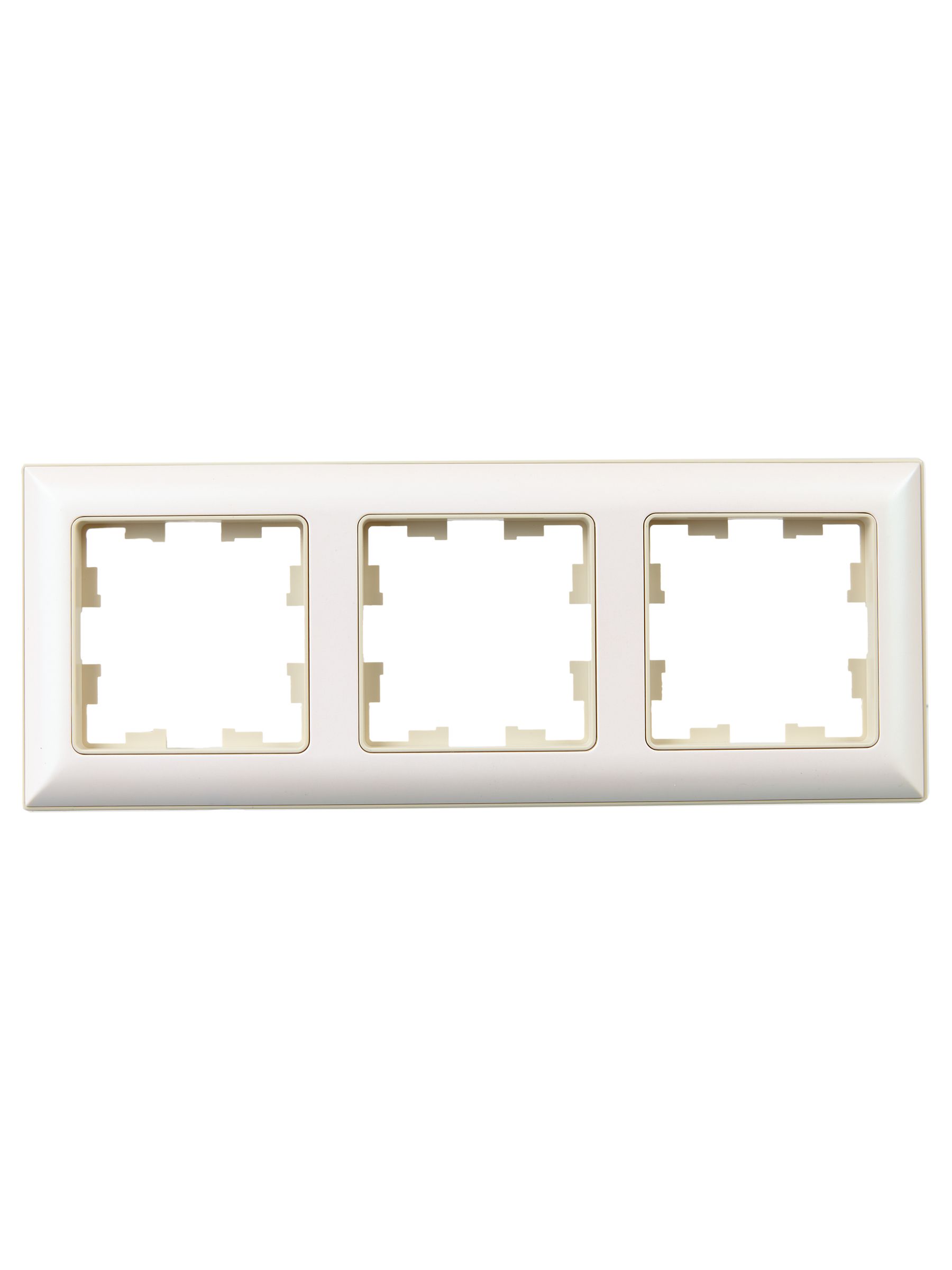 BRITE Рамка 3-местная РУ-3-Бр бежевый/жемчужный IEK - Фото 5