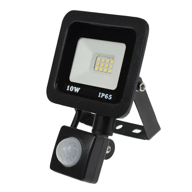 Прожектор светодиодный с датчиком 10Вт, 800лм, 5700K, IP65, DEKRON AN1271-0006