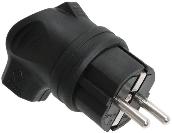 Вилка с боковым вводом ВБу3-1-0м IP44 ОМЕГА каучук IEK PKR01-U-016-2-K02