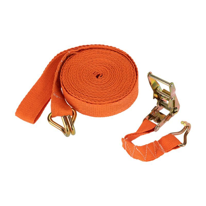 Ремень стяжной для груза, багажный, с крюками и храповым механизмом, 10х0,038м REXANT 80-0243