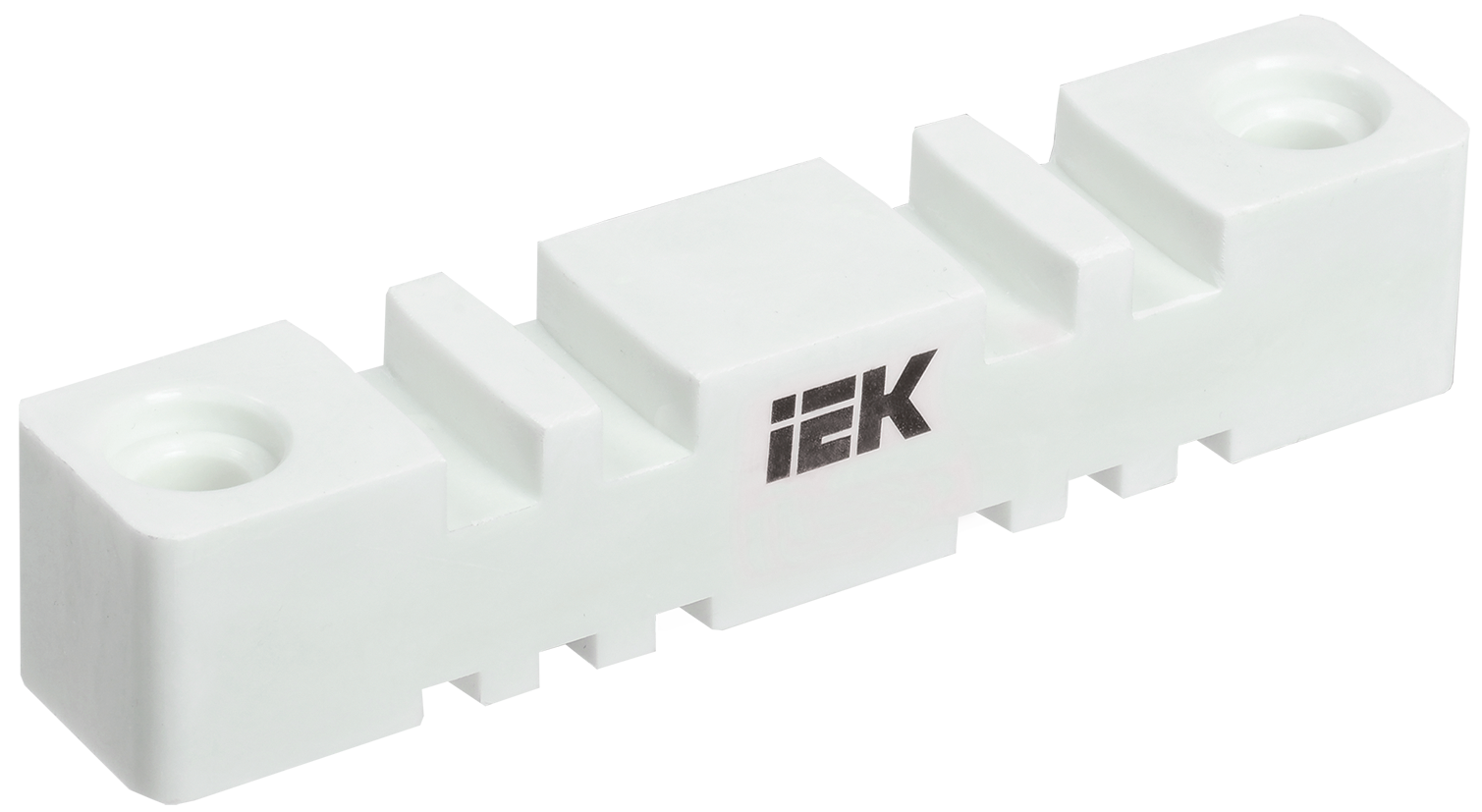 Изолятор шинный плоский ИШП 2P для шин 5мм и 10мм 180мм IEK