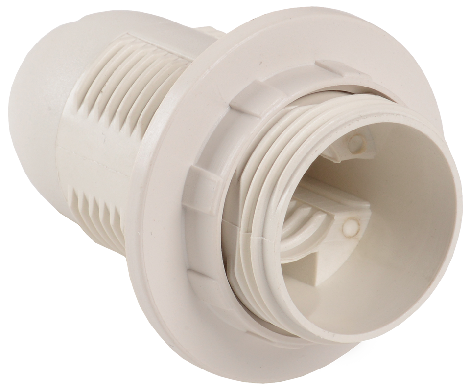 Патрон с кольцом Ппл14-02-К12 пластик Е14 белый (50шт) (стикер на изделии) IEK EPP21-02-01-K01