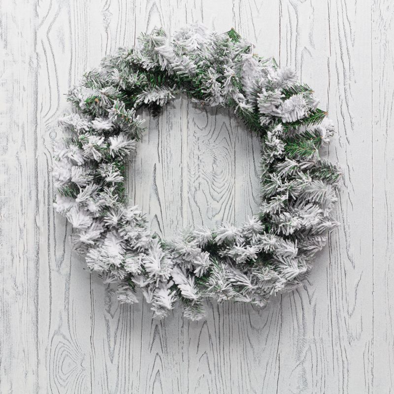 Заснеженный еловый венок NEON-NIGHT Ø 60 см, ПВХ 307-148
