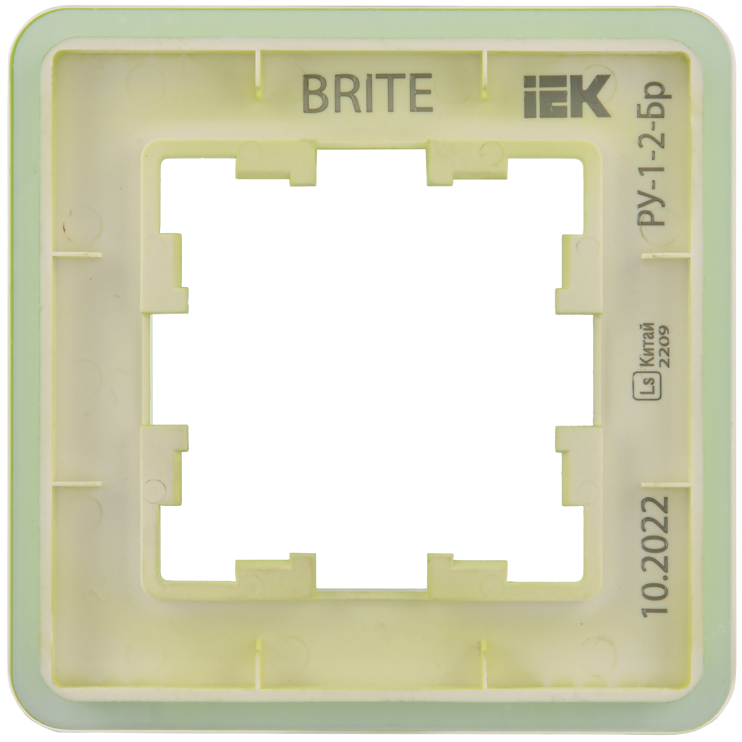 BRITE Рамка 1-местная РУ-1-2-Бр стекло эко грин RE IEK - Фото 5