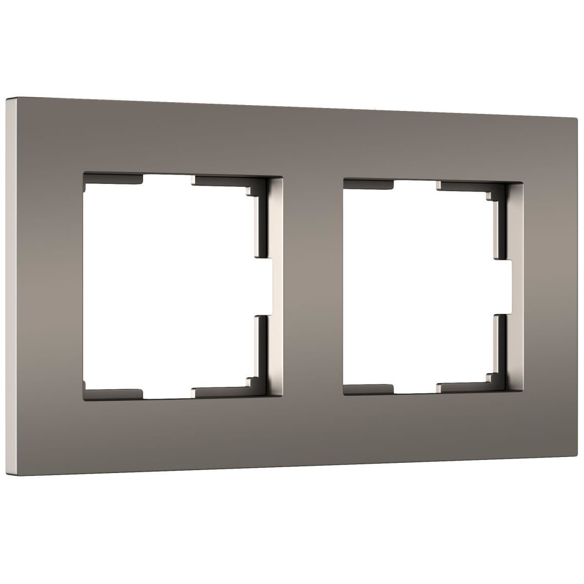 Рамка на 2 поста Slab (бронза матовый) Werkel