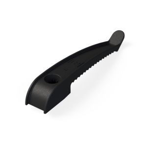 Держатель кабеля односторонний для прямого монтажа черный (20шт/уп) Промрукав PR13.0381